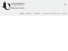 Tablet Screenshot of cognoscolearning.com